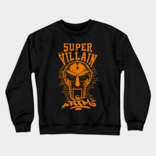 Villain MF Doom Orange Crewneck Sweatshirt